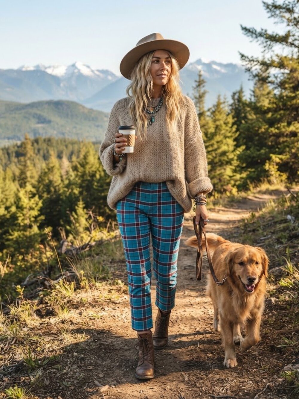 Anthropology Plaid Pants